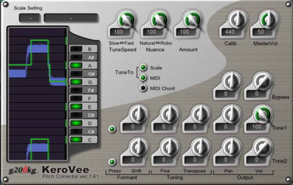 KeroVee - Free Pitch Correction Plugin - Bass Drop Factory