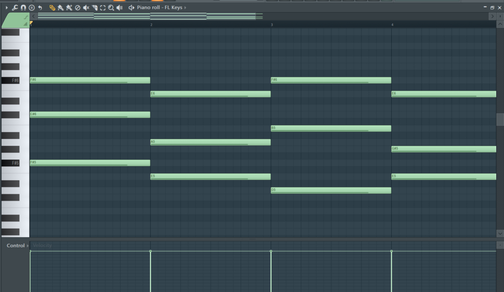 FL Studio: Piano Roll