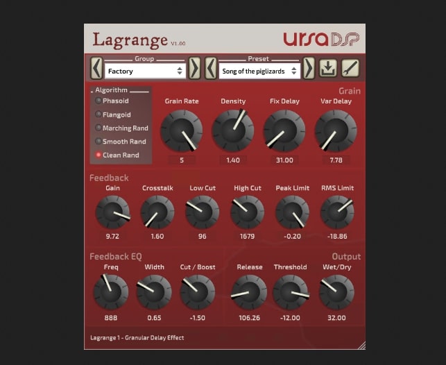 Lagrange Free Delay VST