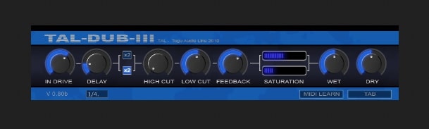 TAL-Dub-3 | Free Delay Plugin