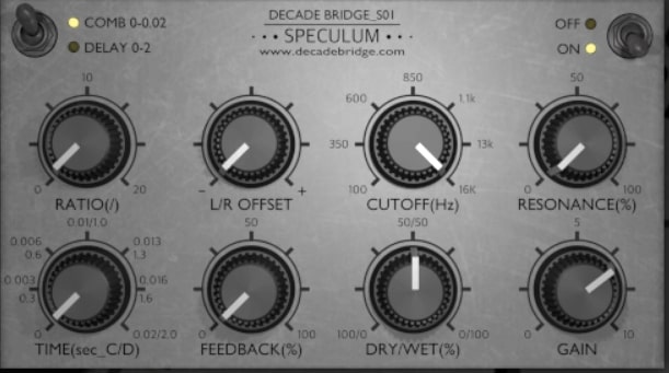 Speculum Free-Delay/Comb filter.